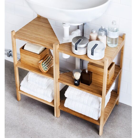 IKEA RAGRUND Sink shelf corner shelf, bamboo - Picture 9 of 11